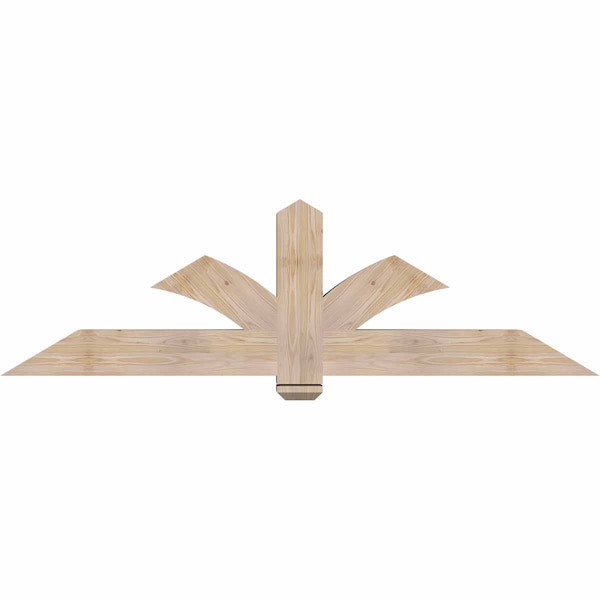 Ekena Millwork Redmond Smooth Timber Gable Bracket, Douglas Fir, 72"W x 21"H x 5 1/2"D x 5 1/2"F, 7/12 Pitch GBW072X21X0606RED00SDF - main